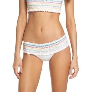 NWOT Isabella Rose Crystal Cove Smocked Bikini Bottoms
